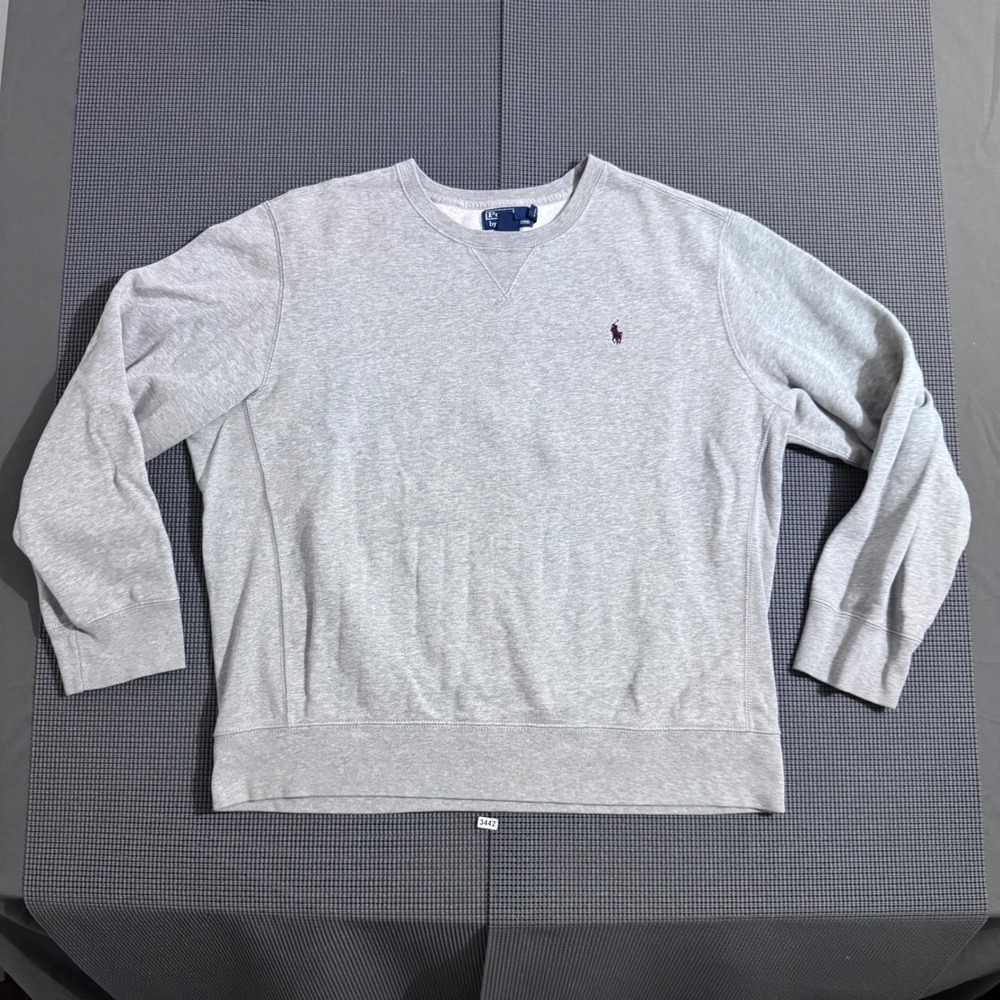 Polo Ralph Lauren Mens Gray Crewneck Sweatshirt Size XXL